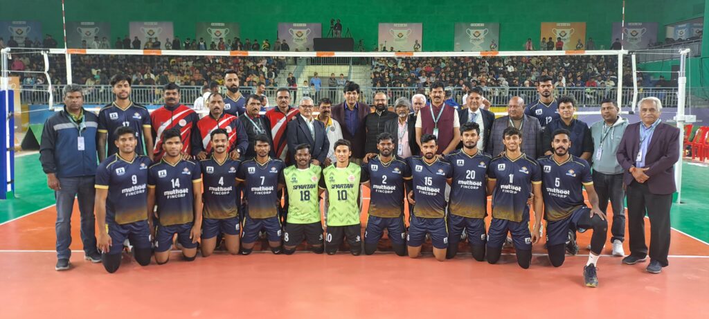 Karan Singh Chautala honored the players in the volleyball tournament of the 38th National Games held in Uttarakhand.